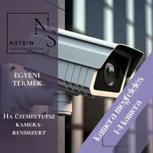 Kamerás megfigyelőrendszer adatvédelmi tájékoztató 1-4 kameráig