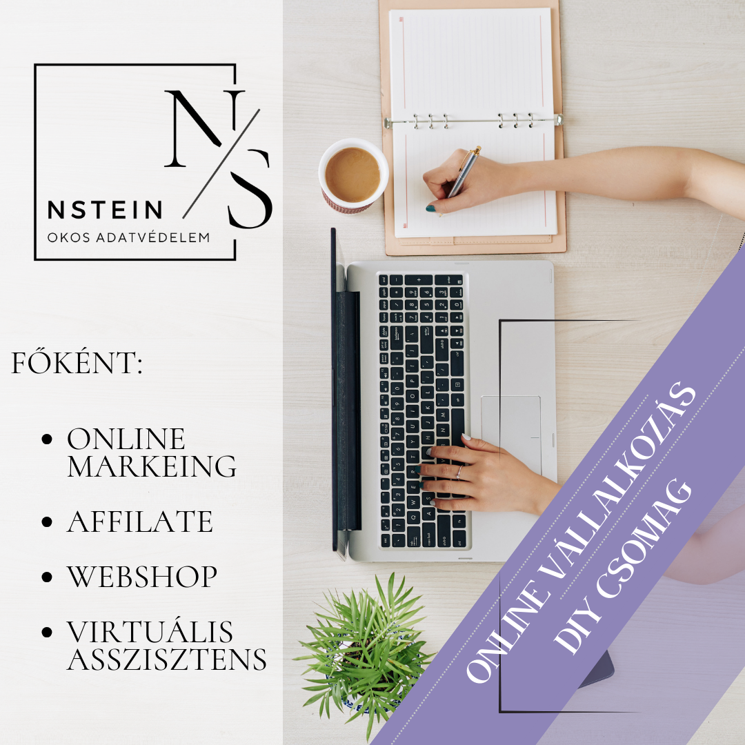 Online vállalkozó GDPR DIY csomag - virtuális asszisztens, online marketinges, affilate marketinges, webshop, webfejlesztő